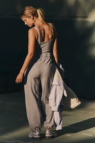 Free People Inbound Onesie Heather Grey