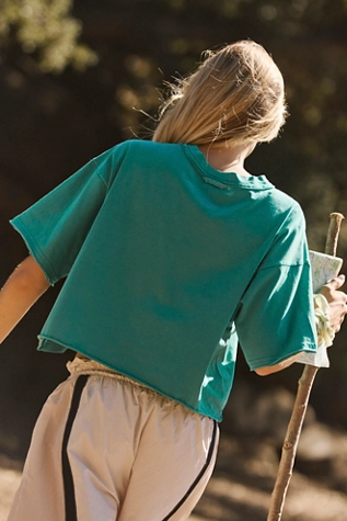 Free People Inspire Tee Green Glow