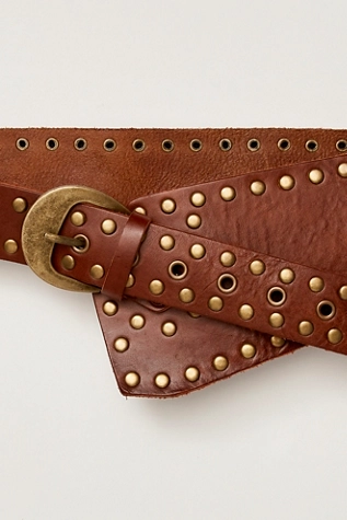 Free People Jagger Hip Belt Cognac