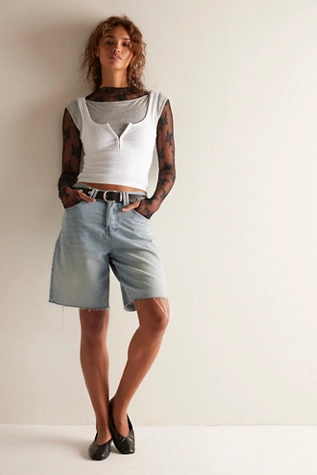 Free People Lady Lux Layering Top Black