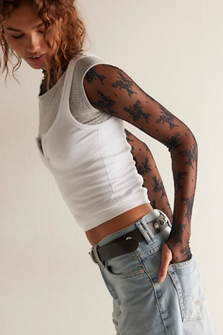 Free People Lady Lux Layering Top Black