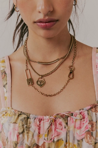 Free People Last Call Layered Necklace Gold