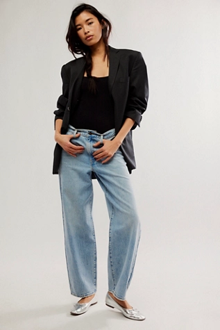 Free People Levi's Baggy Dad Jeans Fan Flare