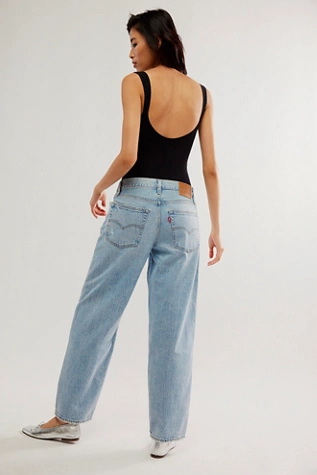 free people Levi's Baggy Dad Jeans Fan Flare