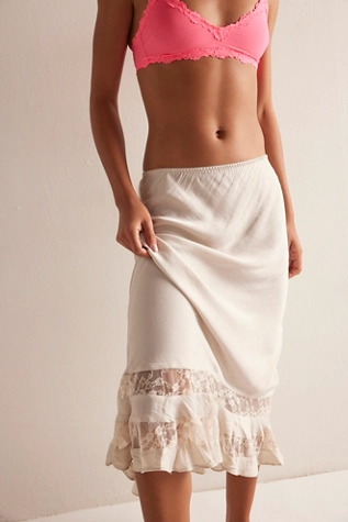 Free People Long Lost Lover Half Slip Tea