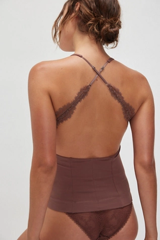 Free People Looking Good Cami Darling Cocoa