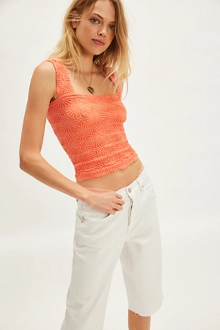 free people Love Letter Cami Paradise Green