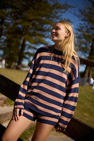 Free People Malibu Surf Sweater Set Titan Combo