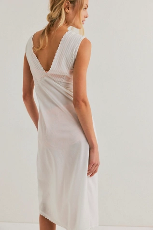 Free People Me And You Midi Slip Clean Ivory
