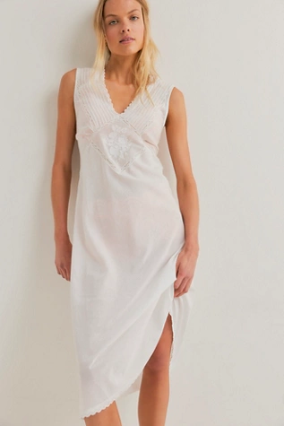 Free People Me And You Midi Slip Clean Ivory
