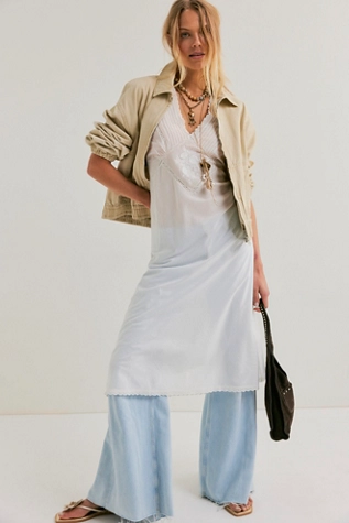 Free People Me And You Midi Slip Clean Ivory