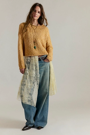 Free People Opal Rollneck Sweater Sweet Potato