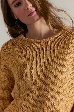Free People Opal Rollneck Sweater Sweet Potato