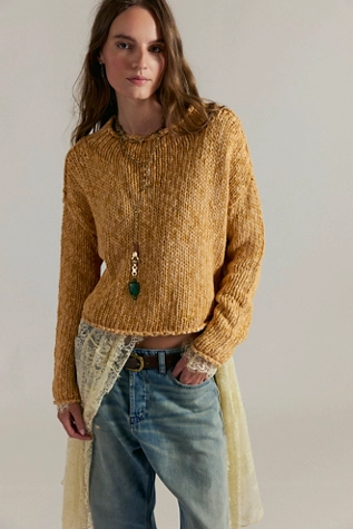 free people Opal Rollneck Sweater Sweet Potato