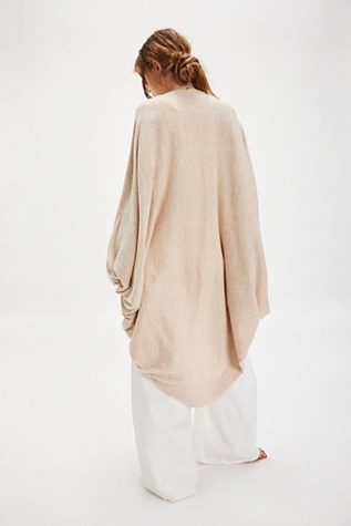 Free People Oversized Cocoon Duster Neutral