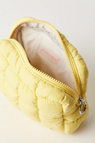 Free People Quilted Mini Case Sour Citrus