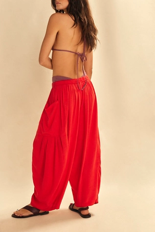 Free People Quinn Pants Fiery Red