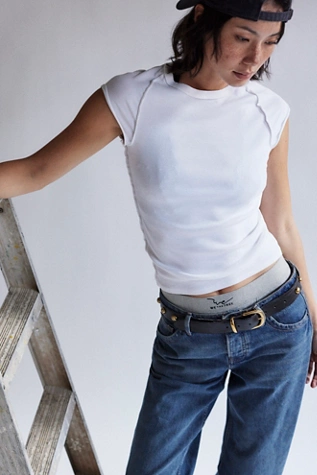 Free People Rhodes Stud Belt Midnight