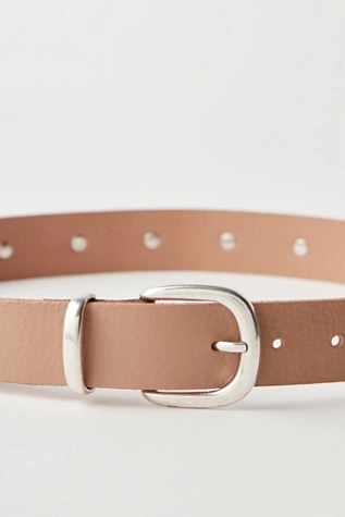 Free People Rhodes Stud Belt Mocha Mousse