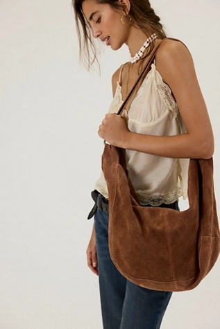 free people Roma Suede Tote Bag Rust