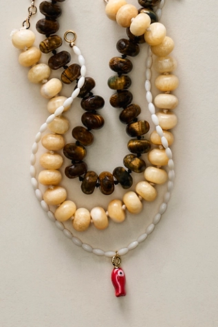 free people Sabina Stone Choker Yellow Jade