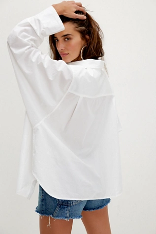 Free People Sabine Articulated Shirt Parchment