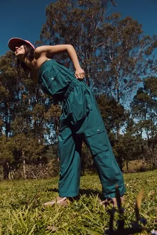 Free People Shot Clock Onesie Deep Water