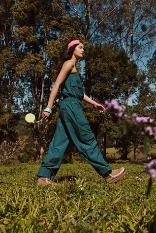 Free People Shot Clock Onesie Deep Water