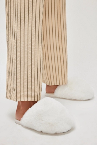 free people Snowball Slippers Snow Faux Fur