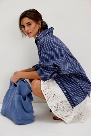 free people Suede Caravan Tote Denim