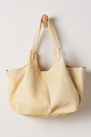 Free People Tivoli Leather Tote Bag Butter