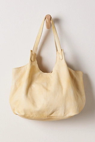 free people Tivoli Leather Tote Bag Butter