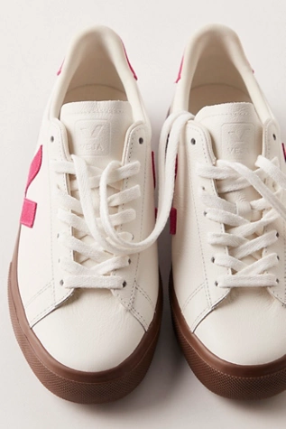 free people Veja Campo Sneakers White / Pink/ Bark