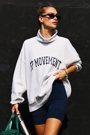 Free People Victory Set Heather Grey Navy Combo