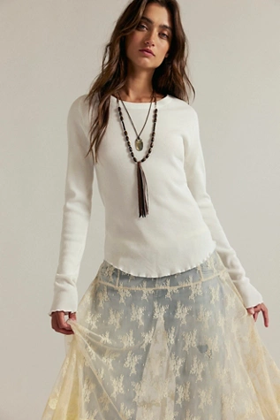 Free People We The Free Easy Does It Tee White