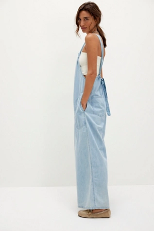 Free People We The Free Freebird Jumpsuit Zen Blue