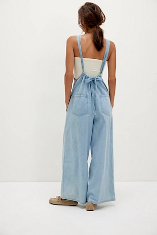Free People We The Free Freebird Jumpsuit Zen Blue