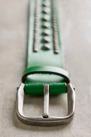 Free People We The Free Sola Stud Belt Green Bee