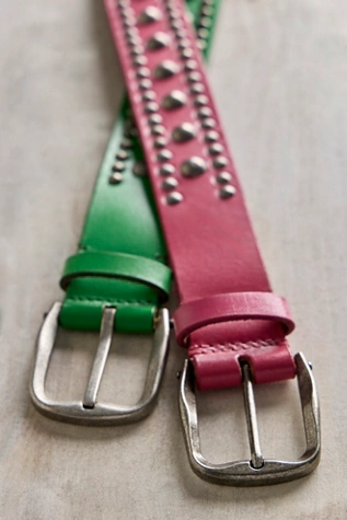 free people We The Free Sola Stud Belt Green Bee