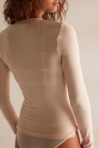 Free People Wide Awake Layering Top Rose