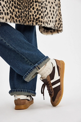 Free People Gola Tornado Sneakers Dark Brown / Tobacco / Off White