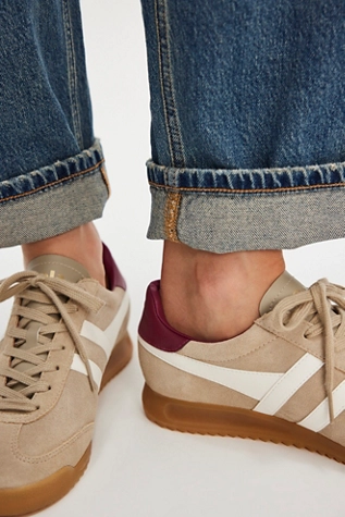 Free People Gola Torpedo Sneakers Bone / Off White / Cerise