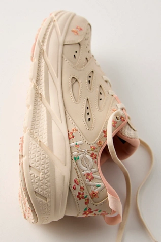 Free People HOKA® Clifton L Athletics Embroidered Sneakers Vanilla / Dry Clay