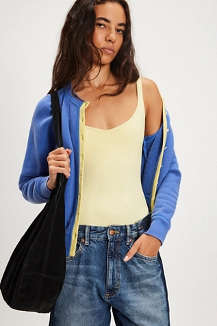 Free People Junior Solid Sweatshirt Cardi Mazarine Combo