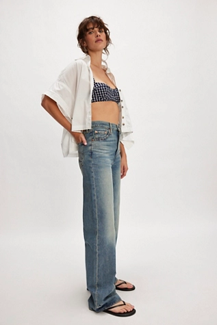 Free People Levi's Ribcage Wide-Leg Jeans Tint Story