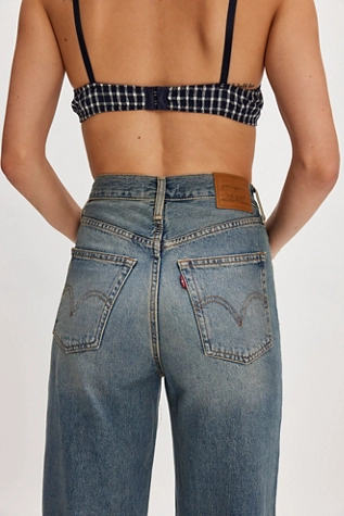 Free People Levi's Ribcage Wide-Leg Jeans Tint Story