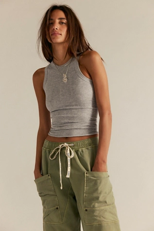 Free People So Soft Seamless Modal Tank Heather Grey