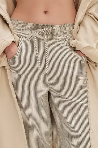 Free People Something Good Pull-On Barrel Pants Ivory
