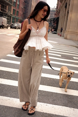 free people Something Good Pull-On Barrel Pants Ivory