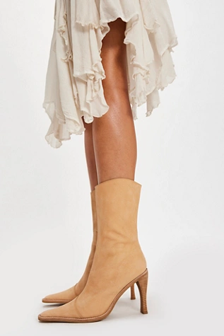 Free People Sweet Talker Snip Toe Boots Banana Brush